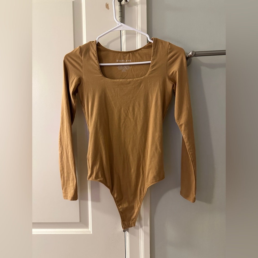 Everlane square neck supima cotton bodysuit